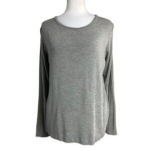 Majestic Filatures Top Gray Deluxe TeeShirt Extrafine Superwashed Long Sleeve